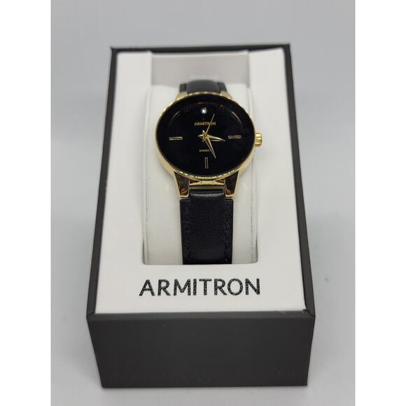 Armitron Women\'s Diamond Accent Leather Watch #28